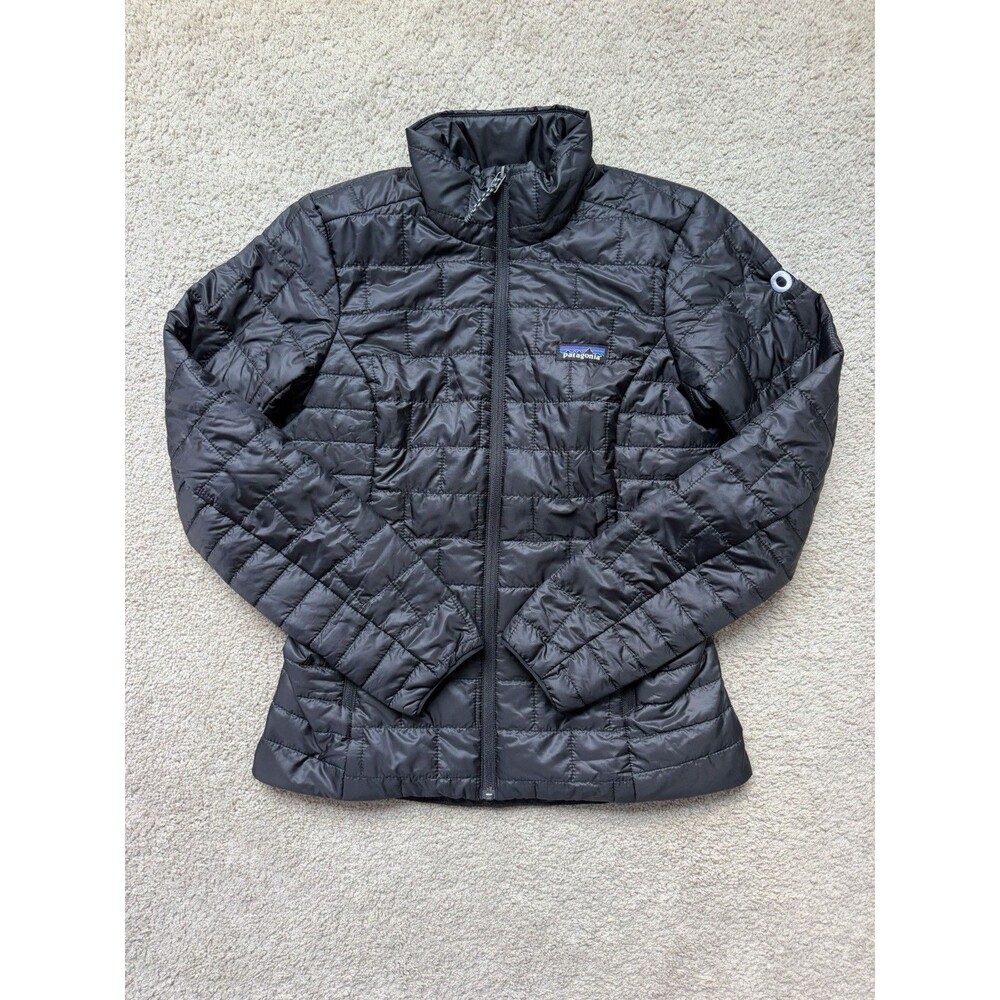 Patagonia Jacket Womens XS Black Nano Puff Insulated Quilted Full Zip STY84218